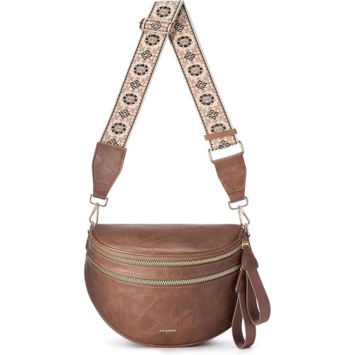 Spacious Leather Crossbody Bag Bum Bag Handbags Wallets Purses for Women