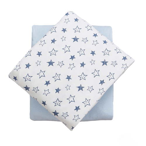 George Baby Boys Organic Cotton Flannel Crib Sheets (2 Count) - Walmart.ca