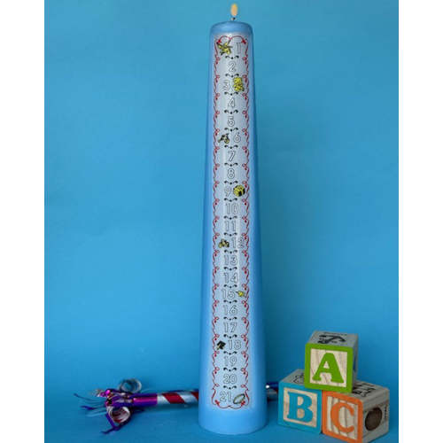 1-21 Year Numbered Traditional Countdown Birthday Candle *FREE FREIGHT – CelebrationCandles