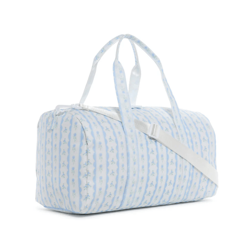 Weekender Duffel Bag, Ribbon Floral Blue