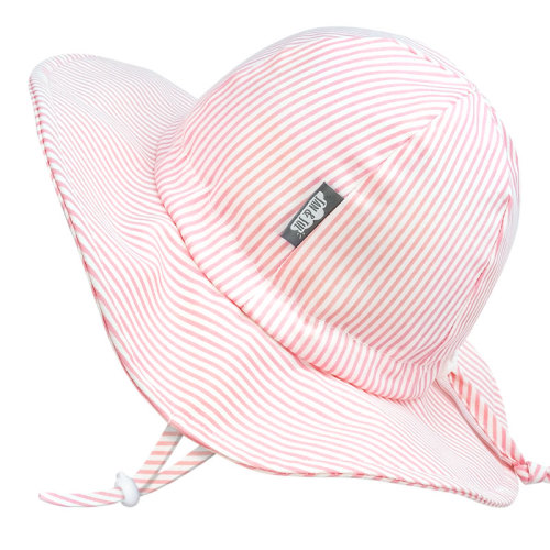 Kids Cotton Floppy Hats | Pink Stripes