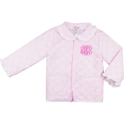 Pink Stripe Quilted Coat – Cecil & Lou