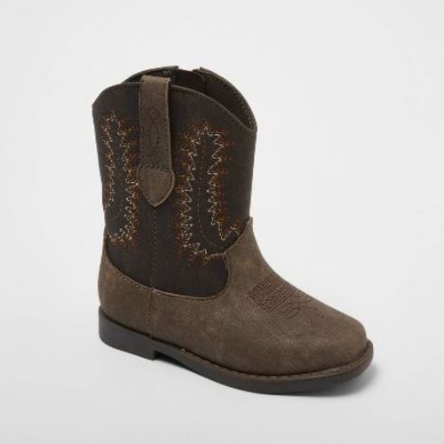 Toddler Boys' Hara Western Boots - Cat & Jack™ Brown 5T