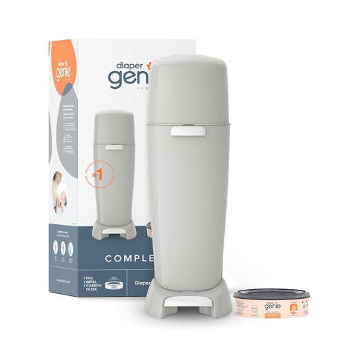 Complete Pail with Built-In Odor Controlling Antimicrobial, Includes Pail & 1 Refill, White , 8.36 Pound
