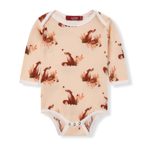 Floral Fox Organic Cotton Long Sleeve One Piece