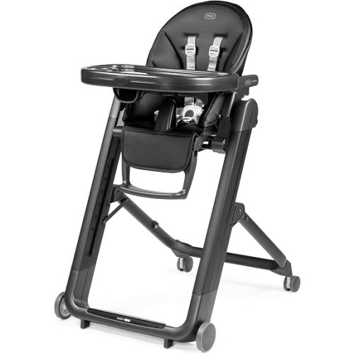 PEG Siesta, Grow with Baby Folding High Chair & Recliner, True Black