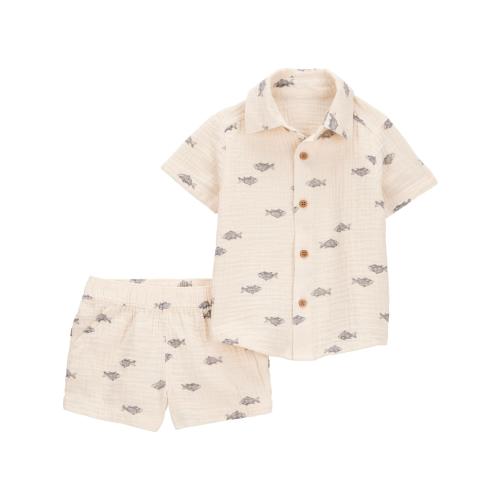 Carter's Child of Mine Baby Boy Outfit Set, 2-Piece, Sizes 0/3-24 Months