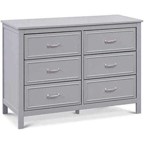 DaVinci Charlie 6-Drawer Double Dresser in Grey