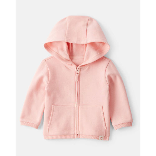 Baby Girl DayDream Fleece Long-Sleeve Zip-Up Jacket - Pink - Carter's | Carter's