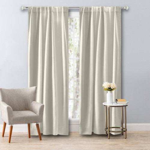 Ultimate Black-Out 2-Way Pocket Window Panel Curtain - Ivory