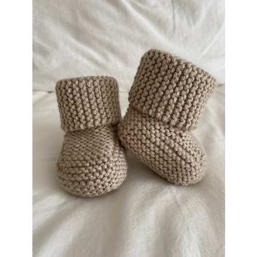 Cuffed Baby Booties - 0-3m, 6m
