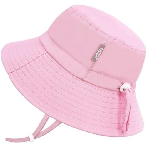 JAN & JUL Girls' Adjustable Water Resistant Bucket Sun-hat 50+ UPF