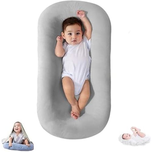 Lucakuins Baby Lounger Cover for Infants Loungers 0-24 Months, 100% Cotton Soft and Breathable Lounger Slipcover（Only Lounger Cover, Without The Lounger） (005, OneSize)