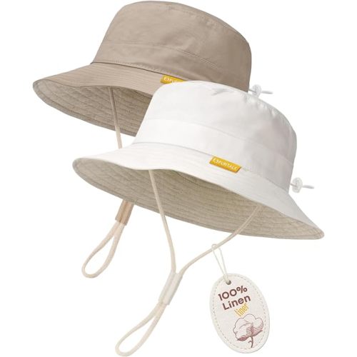 FURTALK Baby Toddler Sun Hat for Boy Girl Summer Bucket Hat Kids Sun Protection Beach Hat