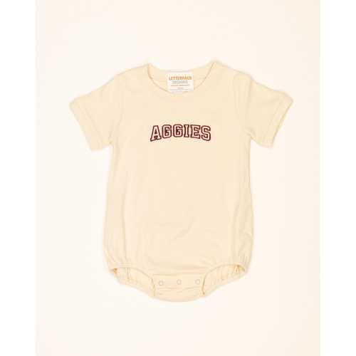Aggies Varsity Block Bubble – Game Day Baby Unisex Outfit – Baby Fall Football Romper – Southern Tailgate Clothing