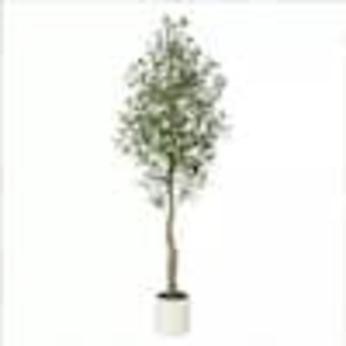 Garvee 5 ft. Artificial Olive Tree In White Pot, Artificial Fiddle Leaf Fig Tree, Fake Ficus Tree for Home Decor XD-ZSN-PHO_34LS6Q64