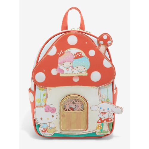 Her Universe Hello Kitty And Friends Mushroom House Mini Backpack