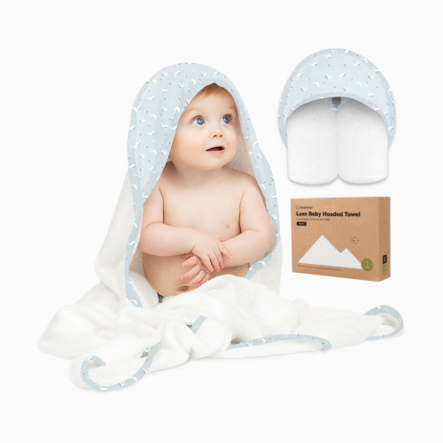Luxe Hooded Towel - Whales