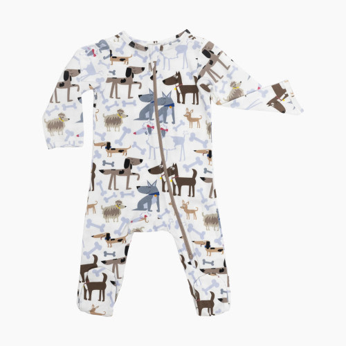 Norani Organic Baby Footie - Doggies, 3-6 M