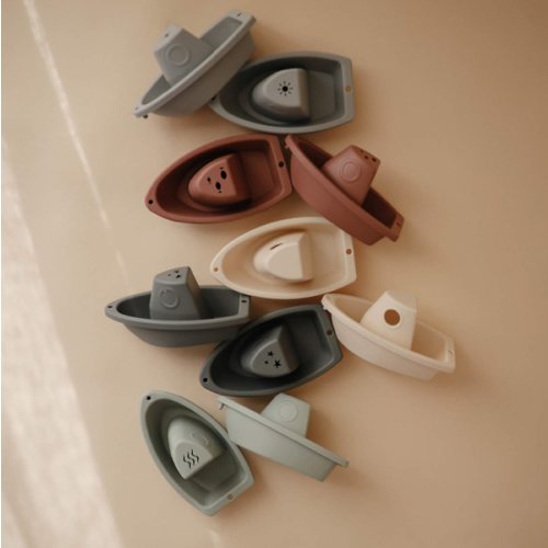 Mushie Stackable Toddler Boats Bath Toy