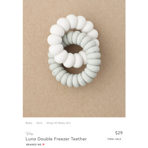 Luna Double Freezer Teether