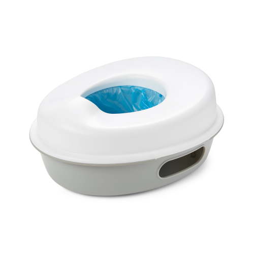 Skip Hop Baby Potty Training Toilet, Go Time 3-in-1 Potty, White/Gray