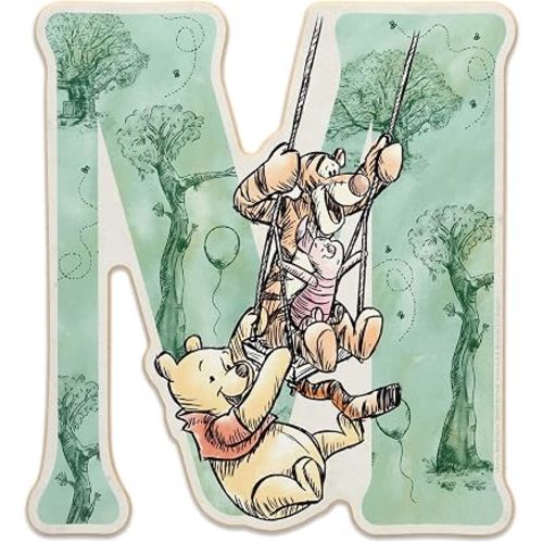 Disney Winnie the Pooh Letter M Wood Wall Decor