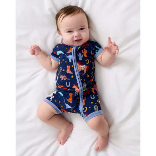 Blue Rancher Roundup Shorty Zippy | Little Sleepies