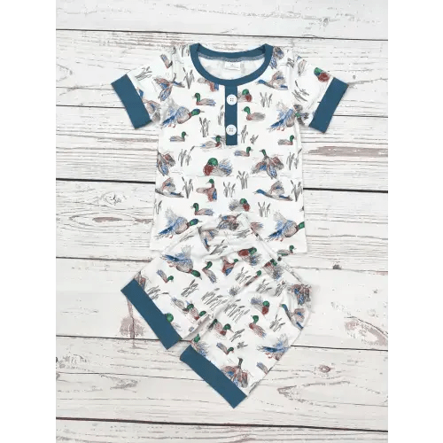 Boys Duck Printed Pajamas Set – Bella Magnolia