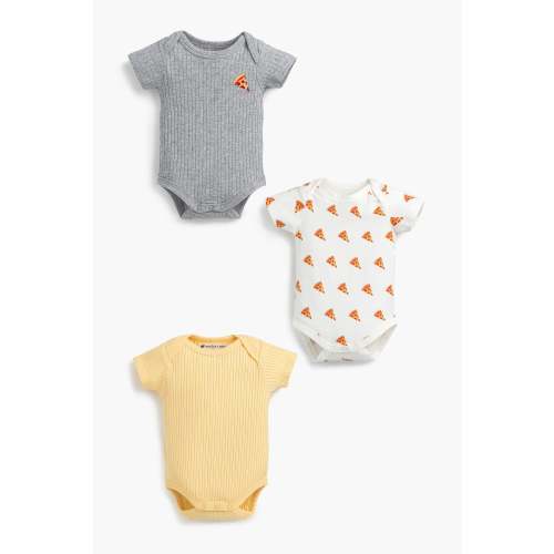 3-Pack Short Sleeve Bodysuits - Organic Baby Clothes - Monica + Andy