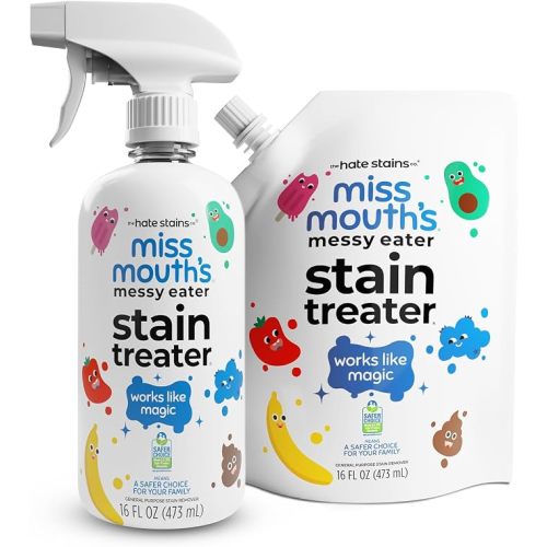 Miss Mouth's Messy Eater Stain Treater - 16oz Spray and 16oz Refill Pouch