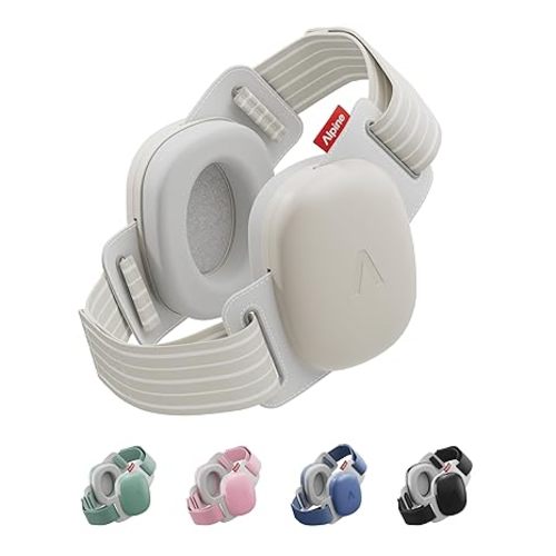 Alpine Muffy Baby Comfort - Protects Hearing for Babies and Toddlers - CE & ANSI Certified - Headband for Safe fit & Comfort - Adjustable for Ages 3-48 Months - 24dB Sound Reduction, Sand