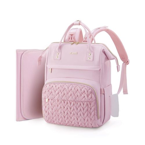 LOVEVOOK Diaper Bag Backpack, Baby Bag with Changing Station for Moms & Dads, Large Waterproof Mommy bag with Stroller Buckles, Travel Essential Baby Shower for Boys and Girls