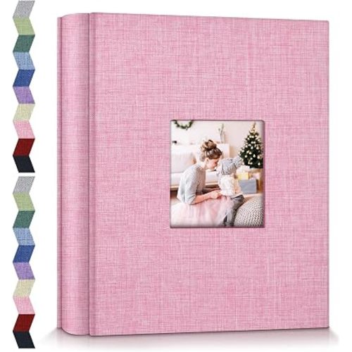 Photo Album 4x6-600 Photos Photo Books with 600 Horizontal and Vertical Pockets,Linen Cover Albums for Family Wedding Anniversary Baby Vacation Pictures