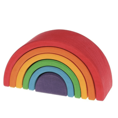 Wooden Rainbow Tunnel - 6 Piece