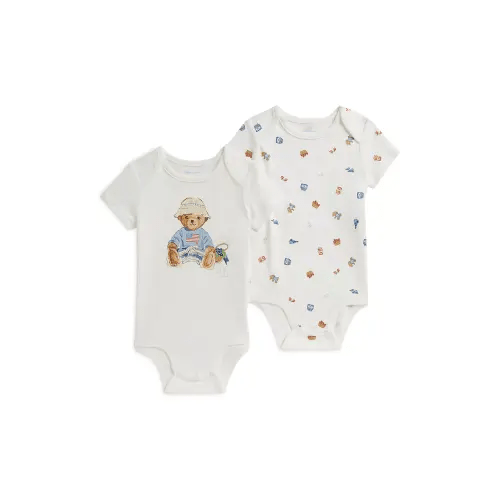 Girls' Polo Bear Cotton Bodysuits, 2 Pack - Baby