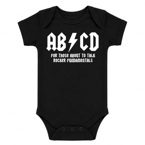 CBTwear ABCD Funny Baby Bodysuit Infant Outfit | Simple alphabet style for little learners for baby showers, family visits, celebrations, and memorable photos