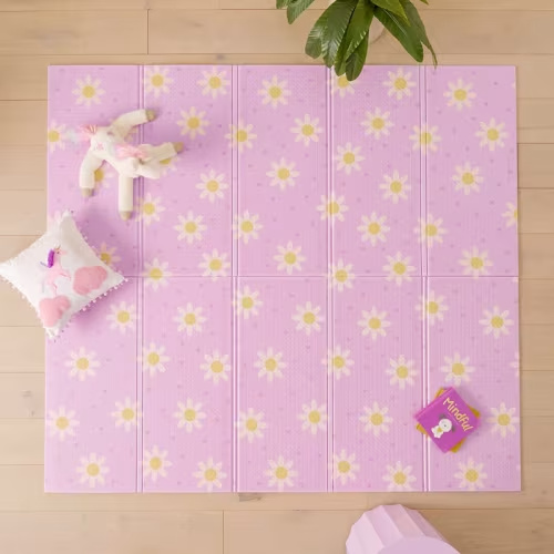 Adairs Kids - Designer Daisy Love Foldable Play Mat | Adairs