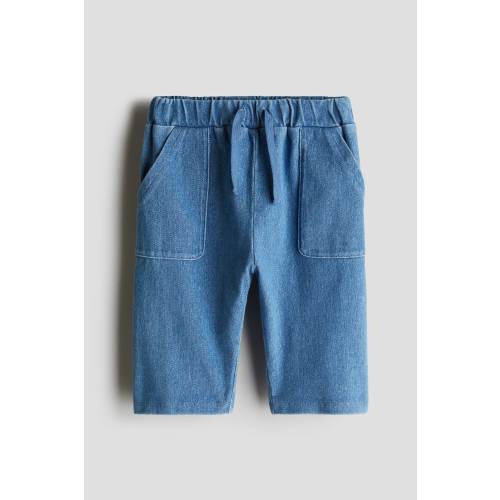 DENIM-LOOK PANTS
