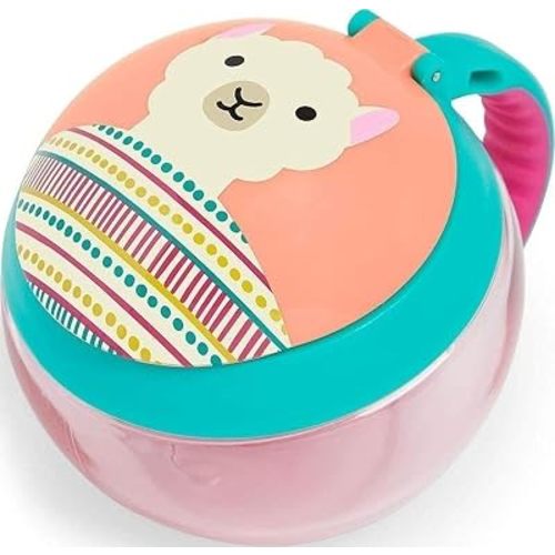 Skip Hop Baby Snack Container, Mealtime Snack Cup, Llama