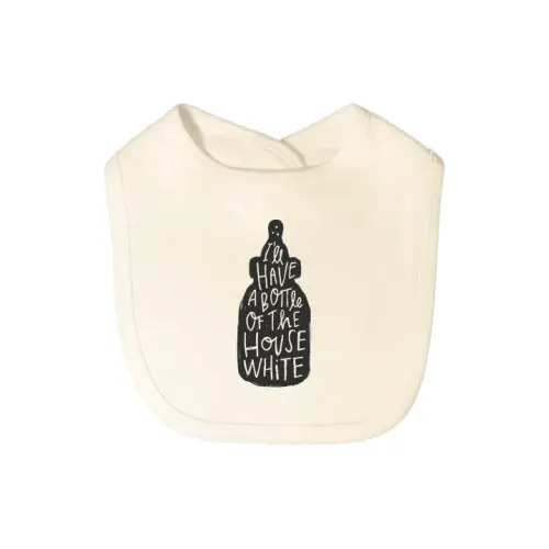 Graphic Bib - House White | 100% Organic - Finn + Emma