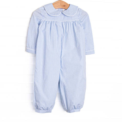 Barret Long Romper, Blue – Stitchy Fish
