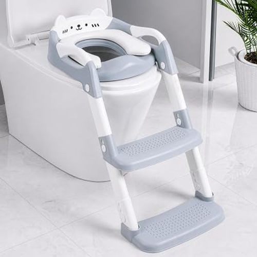 Orzbow Potty Training Seat with Step Stool, Adjustable Height, Anti-Slip