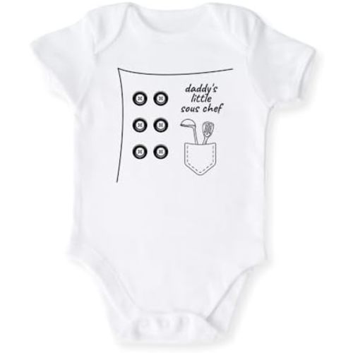 Daddy's Little Sous Chef Baby bodysuit, Kids & Toddler T-Shirt - Unique Gift for Dad Daddy's Girl Daddy's Boy