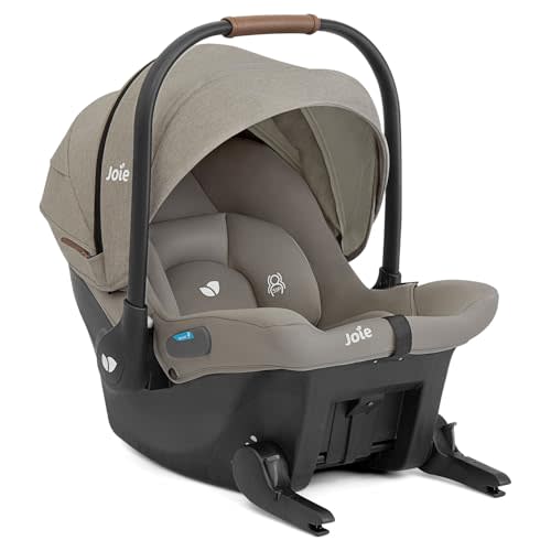 Joie Baby, Mint Latch Baseless Infant Car Seat – Lightweight, Built-in Rigid Lower Anchor Attachments and Side-Impact Protection – No Base Installation Required, Travel-Friendly Design (Dove)