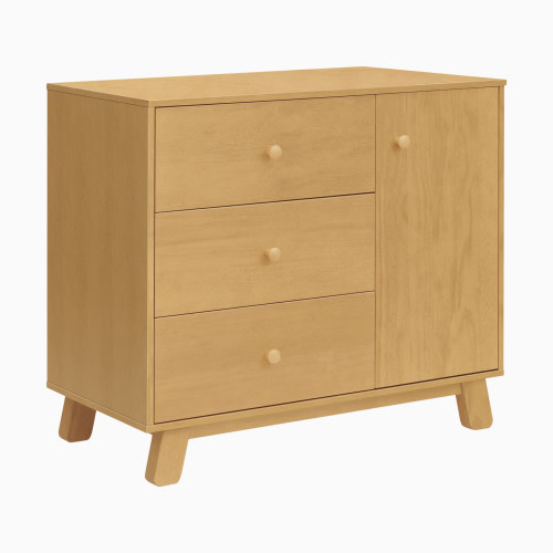 babyletto Hudson Modern 3-Drawer Dresser - Honey