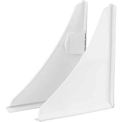 Shower Splash Guard for Tubs and Showers, 5.5 x 7 Inches Adhesive Bathroom Water Deflector - Removable Plastic Barrier, Pack of 2