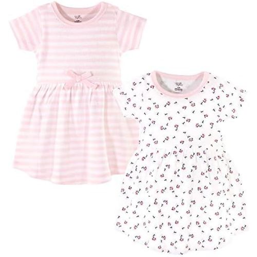 Touched by Nature Girls' One Size Organic Cotton Short Long-Sleeve Dresses