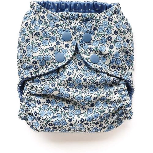 Esembly Cloth Diaper Cover, Forget-me-not, Size 2 (18-35lbs)