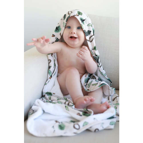 Embroidered Bamboo Hooded Towels for Babies | Caden Lane